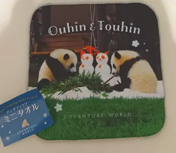 어드벤처 월드 팬더 미니 타월 사쿠라하마 & 모모하마