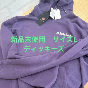 미사용 새상품 사이즈 L Dickies 퍼플 후드 부착 후드티