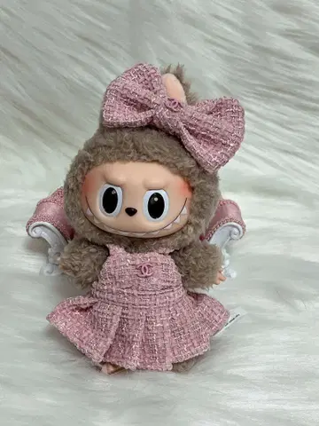 러브럽 핑크 원피스 의류 & 헤어 리본 2세트