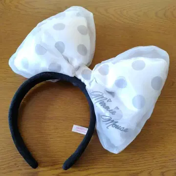 미니 마우스의 화이트 리본 머리띠 도쿄 디즈니 리조트