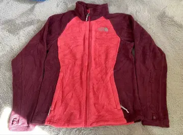 THE NORTH FACE 플리스 자켓 핑크/와인 레드