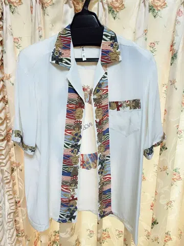 핑크하우스 잉게보그 INGEBORG 화이트 셔츠 반팔