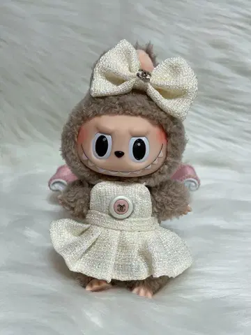 러브럽 화이트 원피스 & 헤어 리본 (2종 세트)