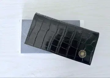 황거 지갑 장지갑 악어 블랙