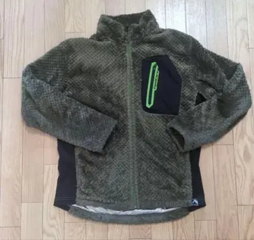 올리브 그린 플리스 자켓