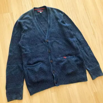 할리우드 런치마켓 BLUEBLUE 인디고 염색 가디건