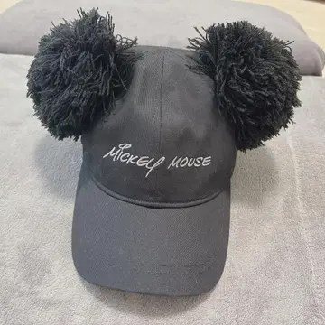 미키마우스 폼폼 캡 블랙