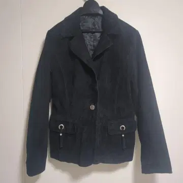 다크 블랙 스웨이드 테일러드 자켓