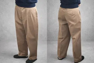 L.L.Bean 베이지 와이드 슬랙스 굿 레귤러