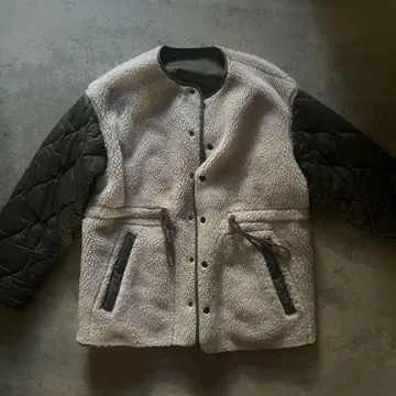 Jane Smith 퀼팅 보아 리버서블 자켓 plage