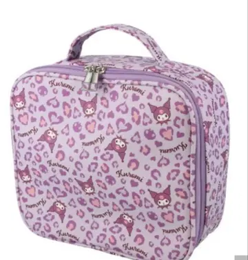 시마무라 산리오 쿠로미 수납 파우치 메이크업 박스 레오파드 무늬