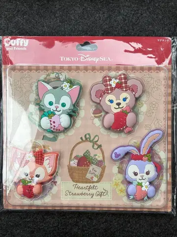 더피 프렌즈 하트펠트 스트로베리 기프트 마그넷