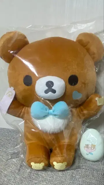 리라쿠지 B상 차이로이코구마 봉제 인형 F상 에그 브러쉬 세트