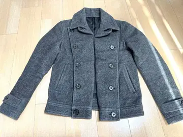 SHIPS 그레이 울 피 코트