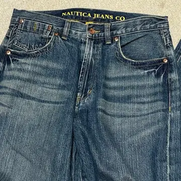 NAUTICA JEANS CO. 데님 와이드 스트레이트 30 데미지