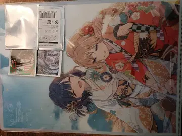 코믹 백합공주전 클리어 파일과 스티커 2장