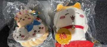 치이카와 (먼작귀) 초복 하치와레 봉제 인형 볏짚 장식 토끼