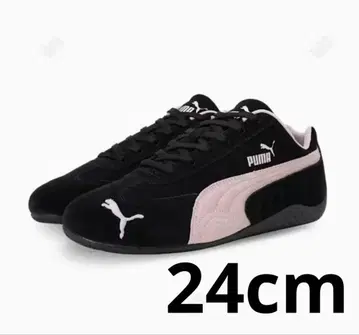 새상품 미사용 푸마 스피드캣 스니커즈 블랙 핑크 24cm