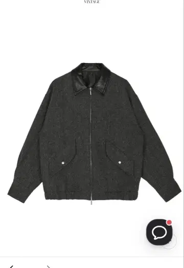 ANERI UND TWEED WORK DETAIL BLOUSON 그레이