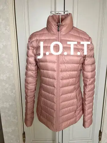 JOTT 핑크 다운 자켓 스탠드 카라