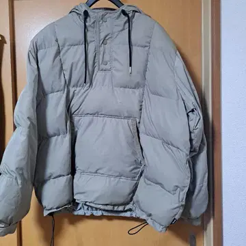 686 후드 부착 그레이 다운 자켓