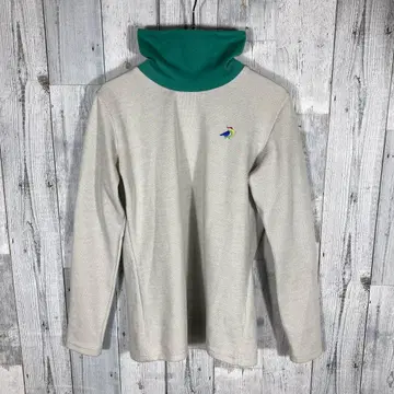 파라디조 긴팔 그레이 x 그린 새 자수 상의 여성용 M 사이즈