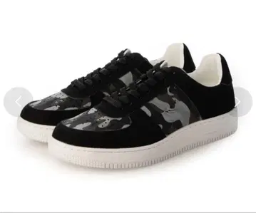 카모 패턴 블랙 스니커즈