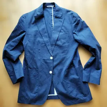 ANGELICO 네이비 테일러드 자켓