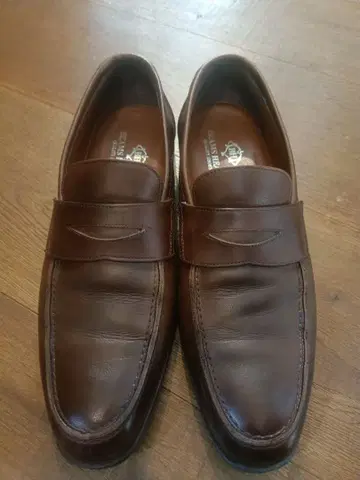 새상품급 빔즈하트 가죽 신발 로퍼 갈색 브라운 비즈니스 UK8