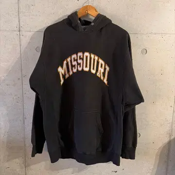 레어 STEVE & BARRY'S 미주리 대학 리버스 위브 두꺼운 후드티