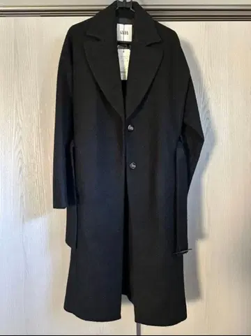 GYDA 체스터 코트 블랙 롱 코트