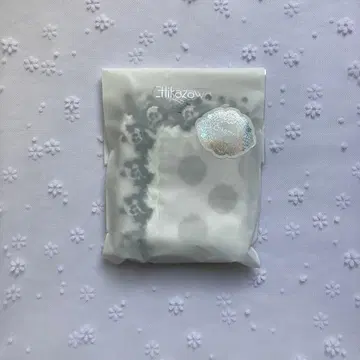 친자와 레이스 손수건 팬더 도트 화이트 미개봉 새상품