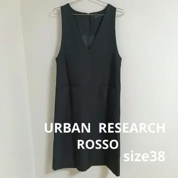 URBAN RESEARCH ROSSO 블랙 점퍼 원피스 38