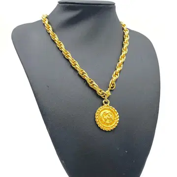 목걸이 골드 빈티지 메달 참
