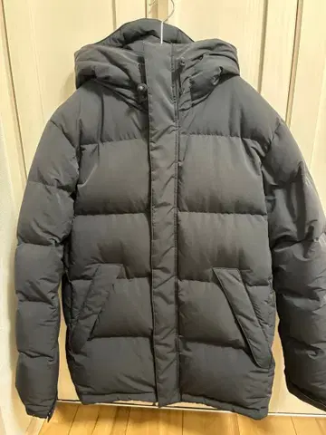 SHIPS Cubetex(R) 후드 부착 다운 자켓 블랙