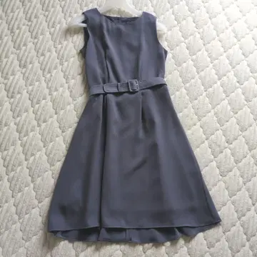 BEAMSHEART 원피스 파티 드레스 블루 그레이