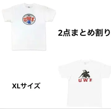 UWF 복각 프린트 T셔츠 XL 사이즈 2점