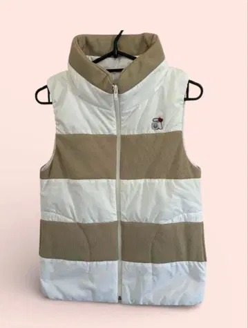 ARCHIVIO 알치비오 충전솜 베스트 화이트 x 베이지 축열 안감
