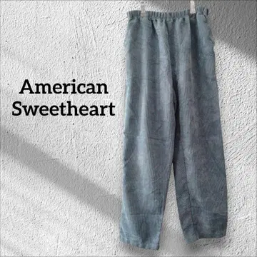 1점 한정 American Sweetheart 스카이블루 코듀로이 팬츠