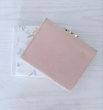 황궁 지갑 가마구치 핑크 베이지