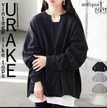 antiqua 쭈리 빈티지 라이크 상의 블랙