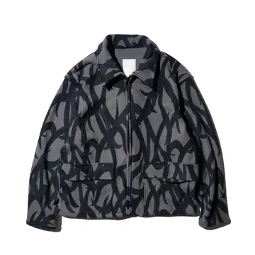 MADE IN STANDARD 프린트 액티브 집업 숏 자켓