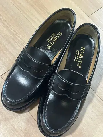 HARUTA 블랙 로퍼 24.5cm