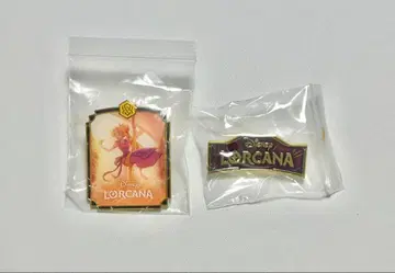 디즈니 로르카나 핀 배지 라푼젤&로고(보라색)