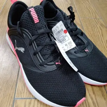 PUMA SOFTRIDE 스니커즈 23.5cm 블랙/핑크