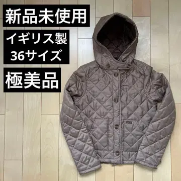 [ BEAVER ] 미사용 새상품 영국제 퀼팅 자켓 브라운 36