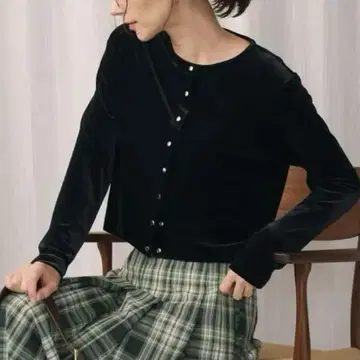 [ 새상품 ] BEAUTY&YOUTH 벨로아 컴팩트 가디건