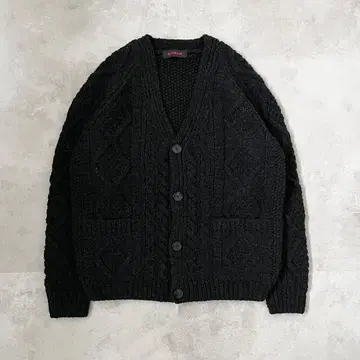 CABaN 울 핸드니트 케이블 가디건