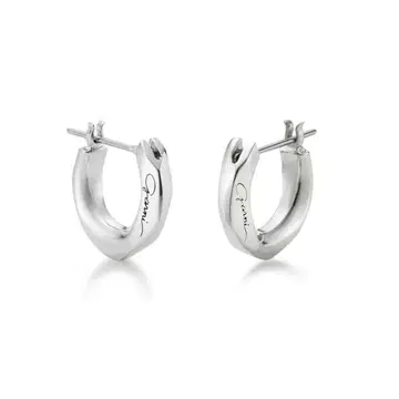 GARNI 실버 후프 귀걸이