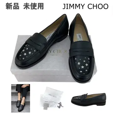 [새상품] Jimmy Choo 지미추 로퍼 스터드 블랙 24cm